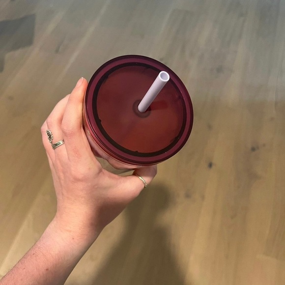 Starbucks 2021 Spring Pink Floral Twist 24oz Cold Cup Venti Tumbler - Picture 4 of 5